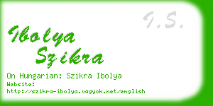 ibolya szikra business card